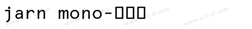 jarn mono字体转换